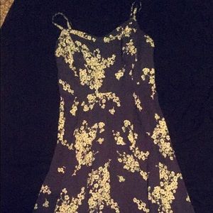 Blue Japanese cherry blossom dress worn 2x